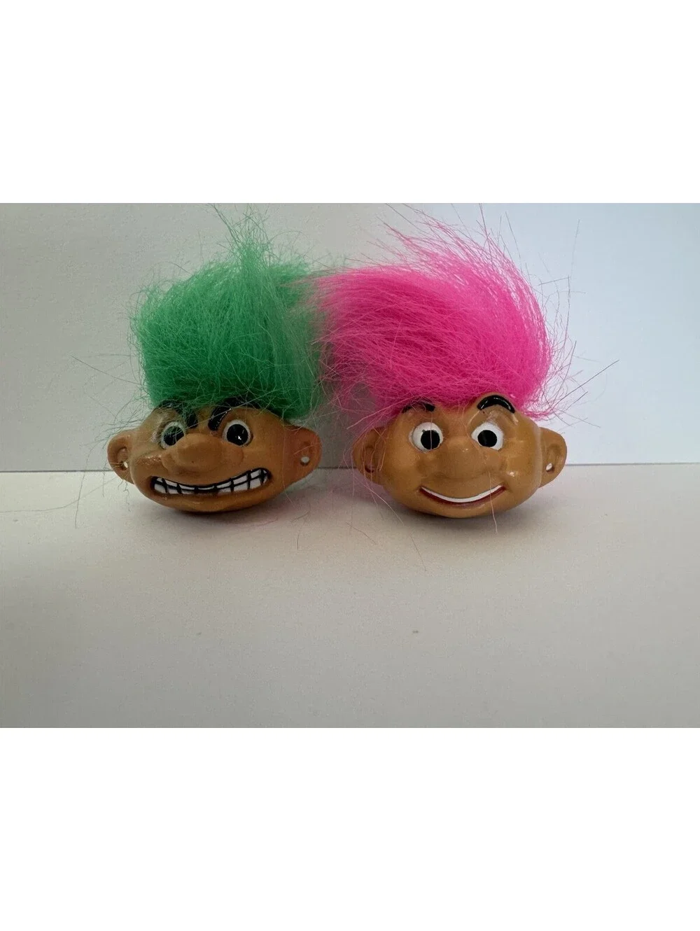 Vintage Troll Head Pencil Toppers Lot of 12 Sealed Kid Fun Party Favors NOS